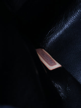 Classic Medium Lizard Skin Double Flap Shoulder Bag