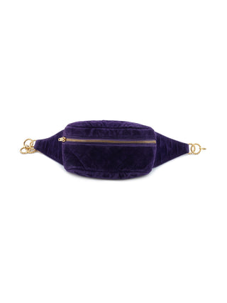 Velvet Quilted Waist Bag