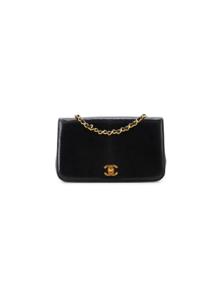 Small Lizard Skin Single Flap Shoulder Bag