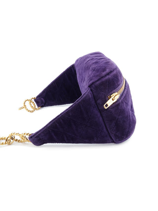 Velvet Quilted Waist Bag