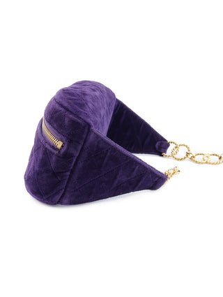 Velvet Quilted Waist Bag