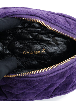 Velvet Quilted Waist Bag