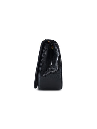 Small Lizard Skin Single Flap Shoulder Bag