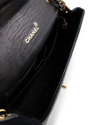 Small Lizard Skin Single Flap Shoulder Bag