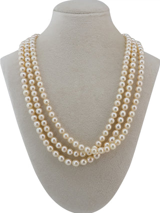 Three Strand Pearl Necklace