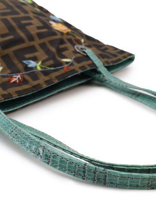 Floral Embroidered Zucca Tote Bag