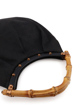 GG Studded Bamboo Handbag