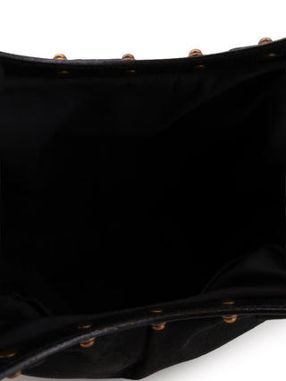 GG Studded Bamboo Handbag