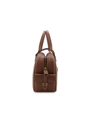Buckle Flap Top Handle Bag