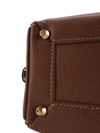 Buckle Flap Top Handle Bag