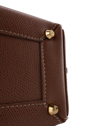 Buckle Flap Top Handle Bag