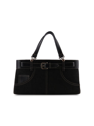 Denim Belt Tote Bag