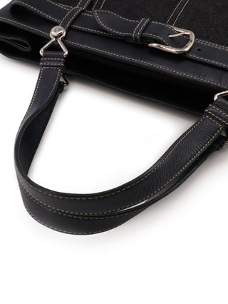 Denim Belt Tote Bag