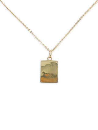 Plate Logo Pendant Necklace