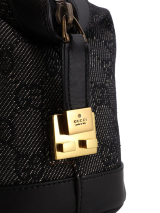 GG Denim Boston Shoulder Bag