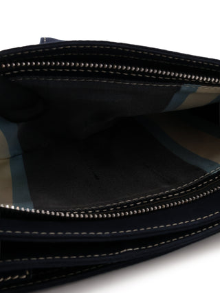 Denim Zip-Top Shoulder Bag