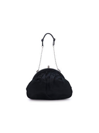 Satin Kiss Lock Handbag