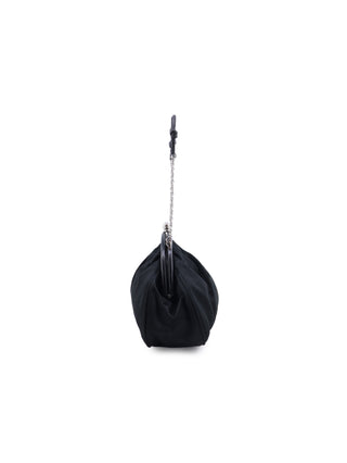 Satin Kiss Lock Handbag