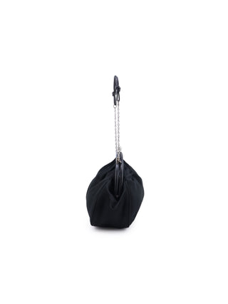 Satin Kiss Lock Handbag