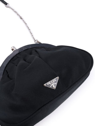 Satin Kiss Lock Handbag