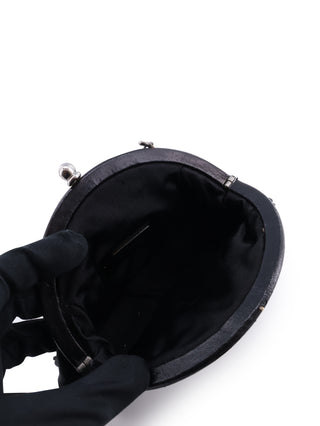 Satin Kiss Lock Handbag