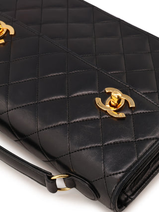 Double CC Turn Lock Flap Bag