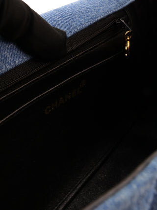 Denim Flap Bag