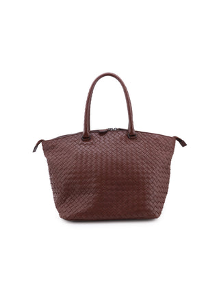 Intrecciato Zip-Top Tote Bag