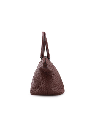 Intrecciato Zip-Top Tote Bag