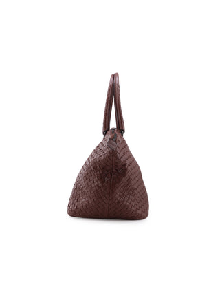 Intrecciato Zip-Top Tote Bag