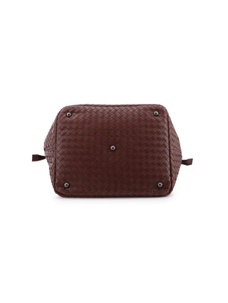 Intrecciato Zip-Top Tote Bag