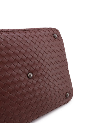 Intrecciato Zip-Top Tote Bag