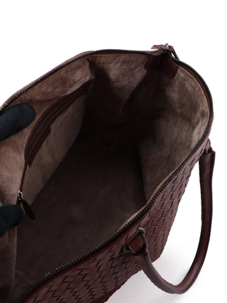 Intrecciato Zip-Top Tote Bag