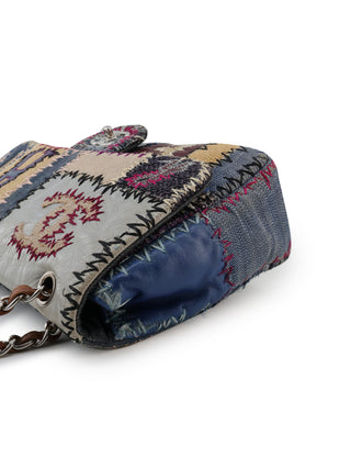 Patchwork Jumbo Classic Flap Shoulder Bag