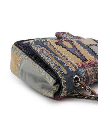 Patchwork Jumbo Classic Flap Shoulder Bag