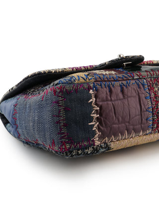 Patchwork Jumbo Classic Flap Shoulder Bag
