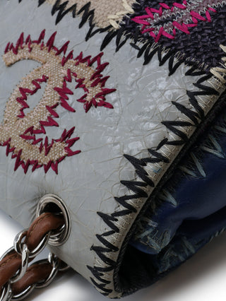 Patchwork Jumbo Classic Flap Shoulder Bag