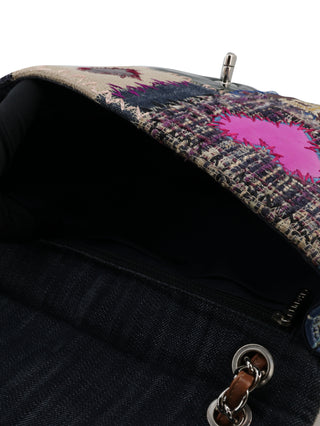 Patchwork Jumbo Classic Flap Shoulder Bag