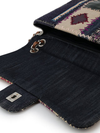 Patchwork Jumbo Classic Flap Shoulder Bag