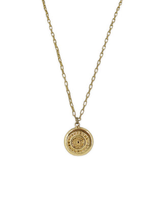CC Round Pendant Necklace