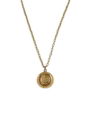CC Round Pendant Necklace