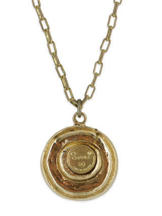 CC Round Pendant Necklace