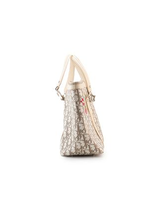 Embroidered Flower Tote Bag