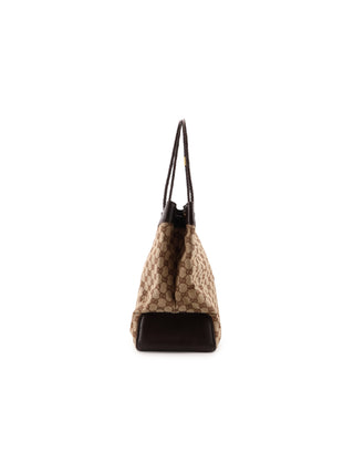 GG Canvas Braided Handle Tote Bag
