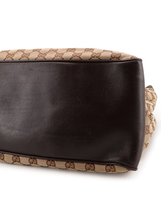GG Canvas Braided Handle Tote Bag