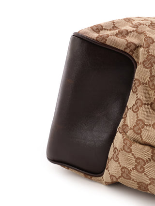 GG Canvas Braided Handle Tote Bag