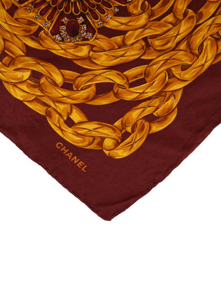 Circa 1990 Bijou Jewelry Scarf