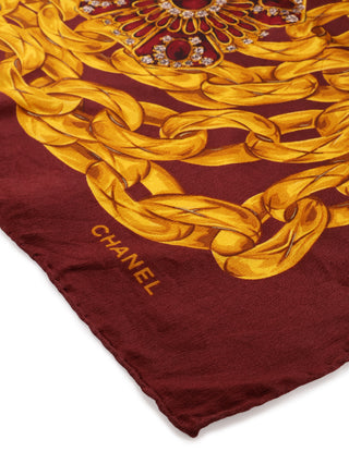 Circa 1990 Bijou Jewelry Scarf