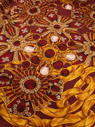 Circa 1990 Bijou Jewelry Scarf