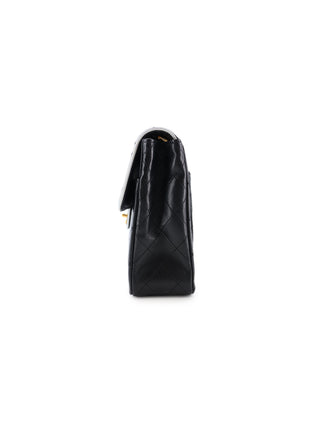 Piped Single Flap Shoulder Bag